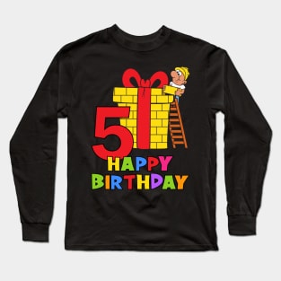 5th Birthday Party 5 Year Old Five Years Long Sleeve T-Shirt